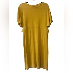Zara Golden Short Sleeve dress